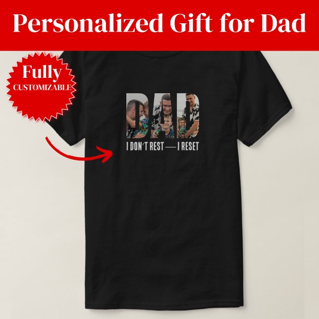 T-shirt Cadeau d'humour de papa de réinitialisation drôle (Funny Reset Dad Humor Gift T-Shirt)