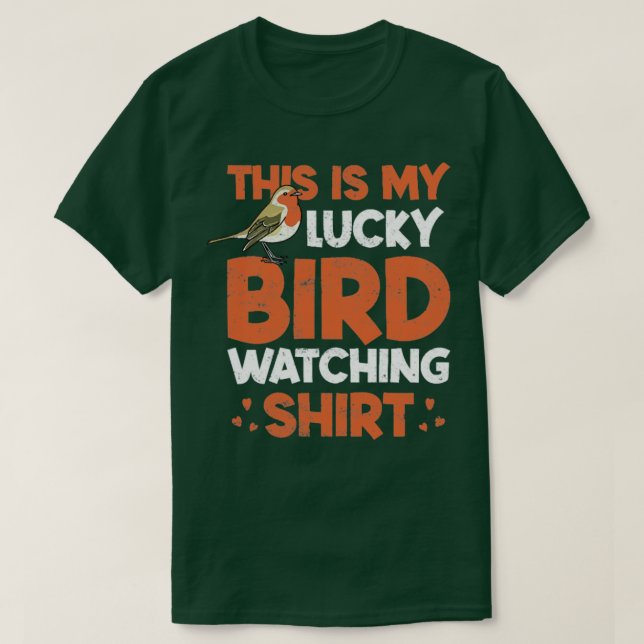 T-shirt Cadeau d'observation d'oiseaux (Design devant)