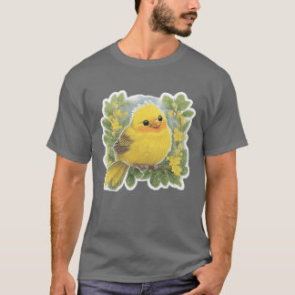 T-shirt Cadeau d'Oiseau jaune