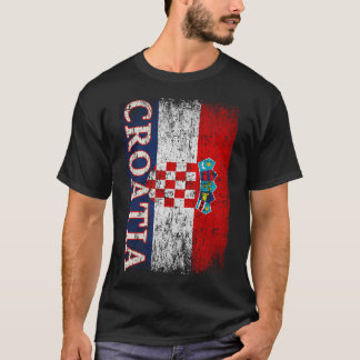 T-shirt Cadeau Drapeau Croatie Femmes Hommes Enfants Croat