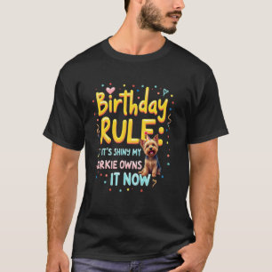 T-shirt Cadeau drôle d'anniversaire Chien Yorkshire Terrie