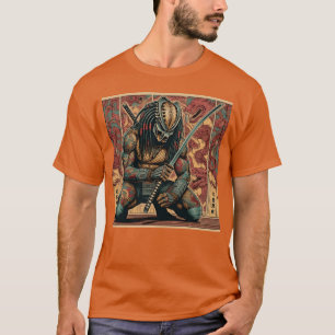 T-shirt Cadeau drôle d'artwork de comics Yautja Predator Y