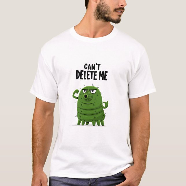 T-shirt Cadeau drôle de bug numérique impossible à supprim (Devant)