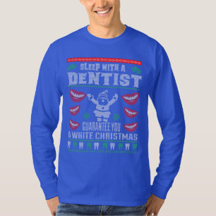 T-shirt Cadeau drôle de chandail laid de Noël de dentist
