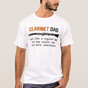 T-shirt Cadeau drôle de Clarinetist de fanfare de papa de