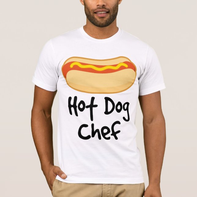 T-shirt Cadeau drôle de cuisine de chef de hot-dog (Devant)