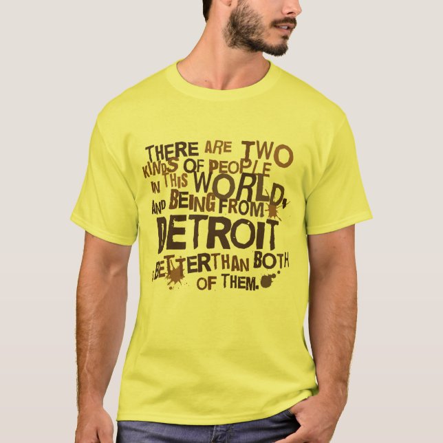 T-shirt Cadeau (drôle) de Detroit (Devant)
