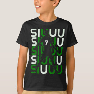 T-shirt Cadeau drôle de foot Siuuuu pour les fans de footb