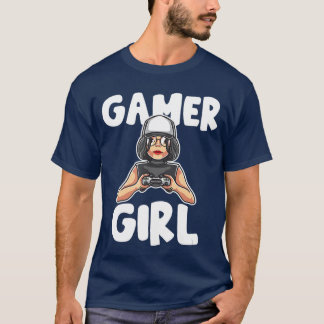 T-shirt Cadeau drôle de joueuse de jeu vidéo en ligne bo