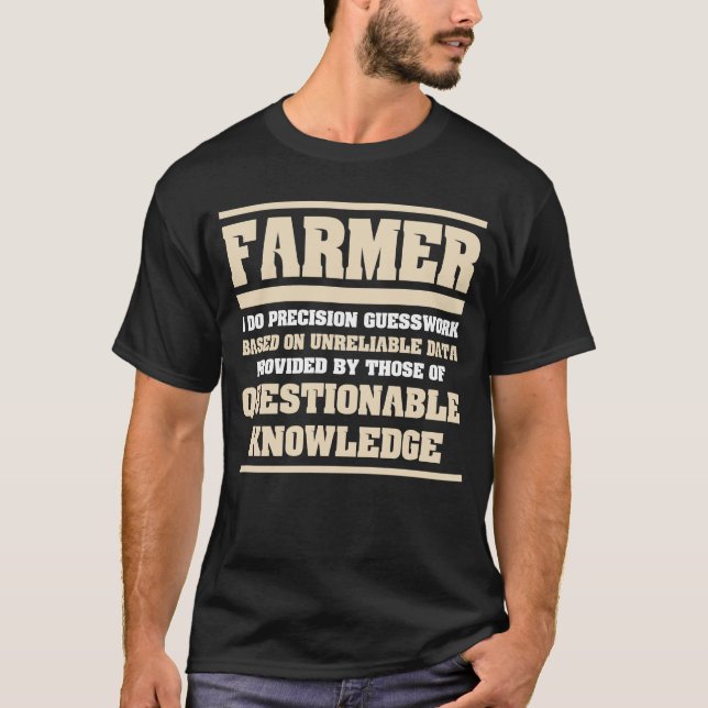T-shirt Cadeau drôle de nouveauté pour l'agriculteur (Devant)