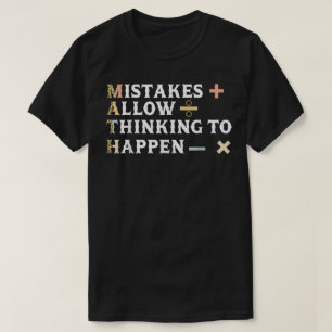 T-shirt Cadeau drôle de professeur de mathématiques vintag