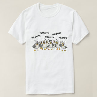 T-shirt Cadeau drôle de professeur personnalisé Nom d'oie