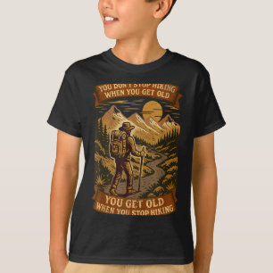 T-shirt Cadeau drôle de randonneur Citation extérieure ama
