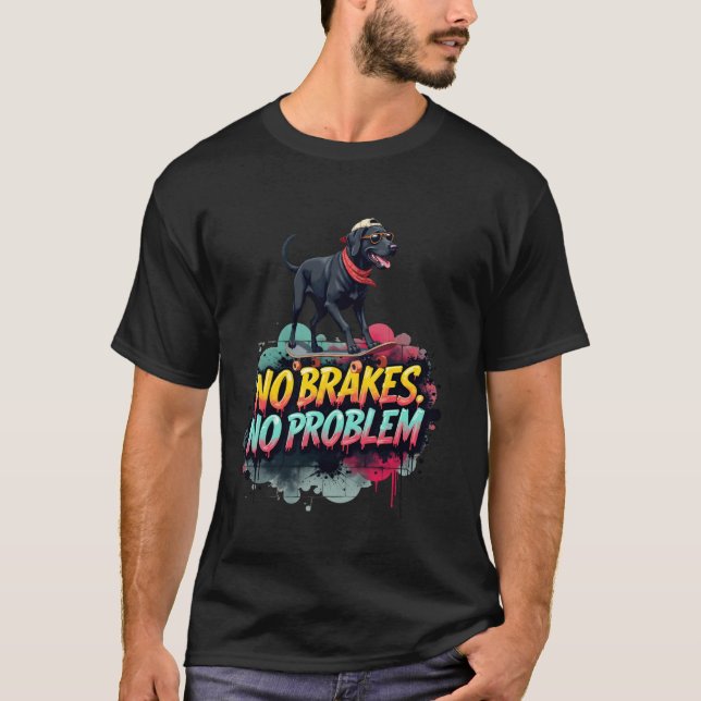 T-shirt Cadeau drôle de skateboard pour propriétaire de ch (Devant)