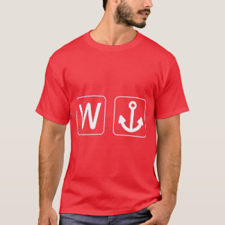 T-shirt Cadeau drôle de Wanchor d'Ancre de W