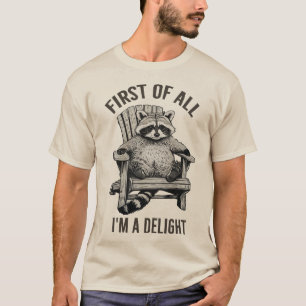 T-shirt Cadeau drôle 'Je suis un raton laveur sarcastique 