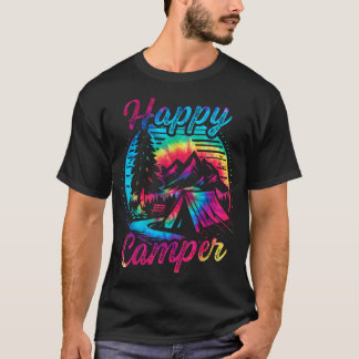 T-shirt Cadeau drôle pour amateur de camping et de randonn