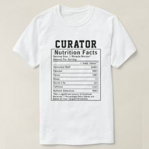 T-shirt Cadeau drôle pour conservateur de musée avec faits