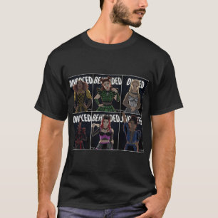 T-shirt Cadeau drôle pour divorcé Survivécue Six la comédi