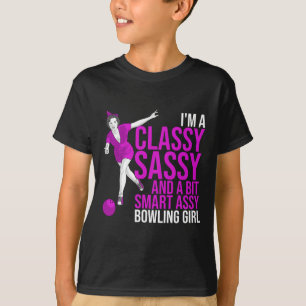 T-shirt Cadeau drôle pour femme intelligente de bowling po