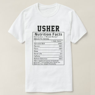 T-shirt Cadeau drôle pour l'ouvreur de la nutrition Facts 