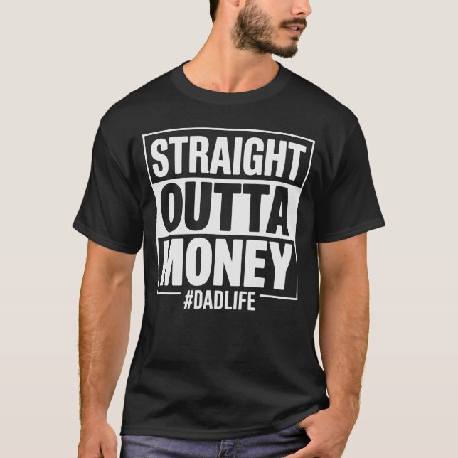 T-shirt Cadeau drôle pour papa fauché (Devant)