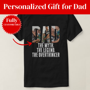 T-shirt Cadeau drôle pour papa qui réfléchit trop