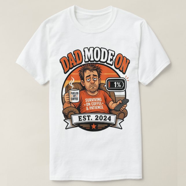 T-shirt Cadeau drôle pour papa rétro (Design devant)