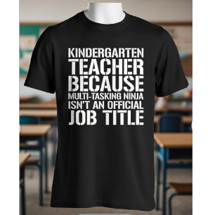 T-shirt Cadeau drôle pour professeur de maternelle ninja m