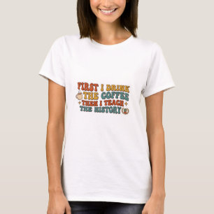 T-shirt Cadeau drôle pour professeurs d'histoire rétro gro