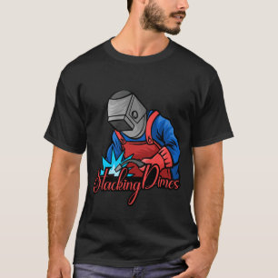 T-shirt Cadeau drôle pour soudeur Empiler des pièces de di