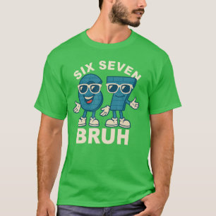 T-shirt Cadeau drôle Six Seven Bruh Brainrot Meme pour hom