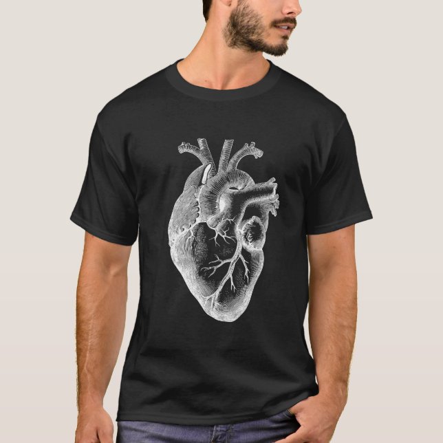 T-shirt cadeau du médecin Anatomie cardiaque (Devant)
