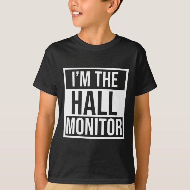 T-shirt Cadeau Du Moniteur Hall Retour À L'Étudiant De L'É (Devant)