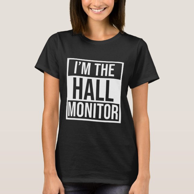 T-shirt Cadeau Du Moniteur Hall Retour À L'Étudiant De L'É (Devant)