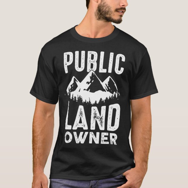 T-shirt Cadeau du propriétaire foncier public pour des ter (Devant)