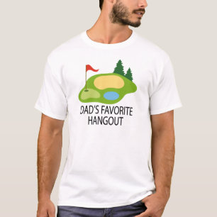 T-shirt Cadeau du repaire du papa jouant au golf drôle de