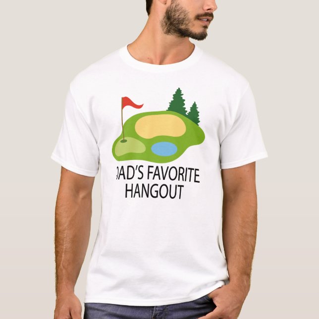 T-shirt Cadeau du repaire du papa jouant au golf drôle de (Devant)