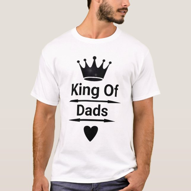 T-shirt cadeau du Roi des papas (Devant)