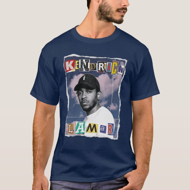 T-shirt Cadeau effet scrapbook de Kendrick Lamar (Devant)