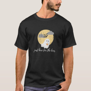 T-shirt Cadeau éffrayant Ghost Halloween Juste Ici Pour Le