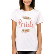 Cadeau élégant rose floral boho pour la mariée fia