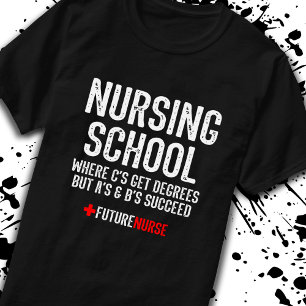 T-shirt Cadeau étudiant en soins infirmiers - Funny Nursin