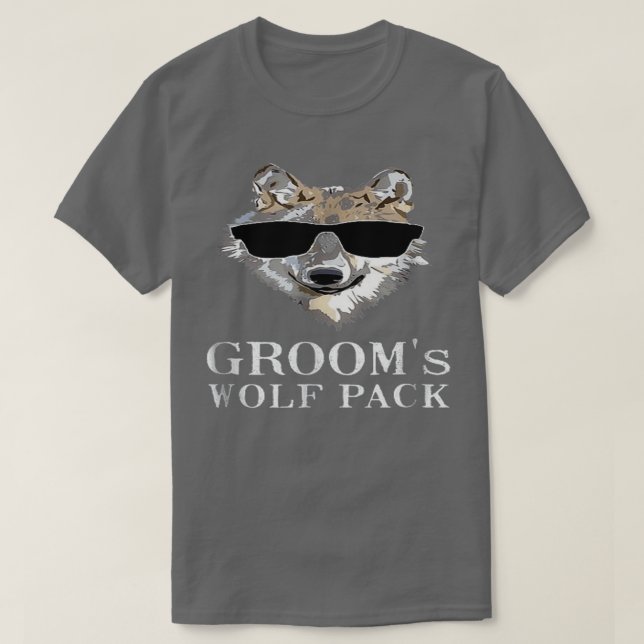 T-shirt Cadeau Extraordinaire Bachelor Party Grooms Wolf P (Design devant)
