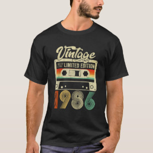 T-shirt Cadeau Fabriqué en 1986 Cadeaux 40 Ans Anniversair