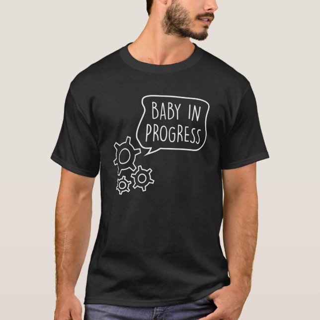 T-shirt Cadeau féminin attendu de mère | Baby Loading Mama (Devant)