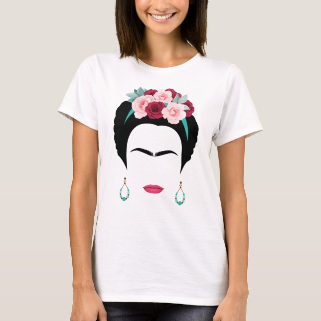 T-shirt Cadeau féministe Frida Kahlo (Devant)