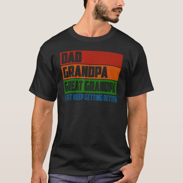 T-shirt Cadeau fête des pères de Grand-Enfants Papa Grand- (Devant)