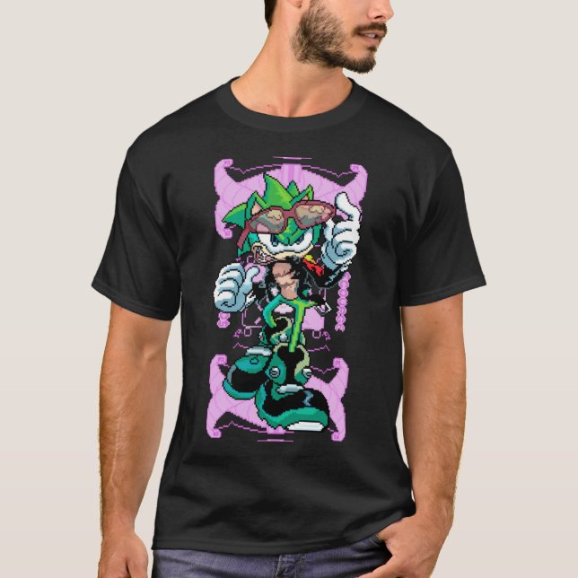 T-shirt Cadeau fille design Scourge le hérisson (Devant)