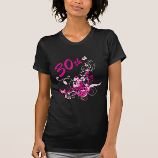 T-shirt Cadeau Floral 30e anniversaire
